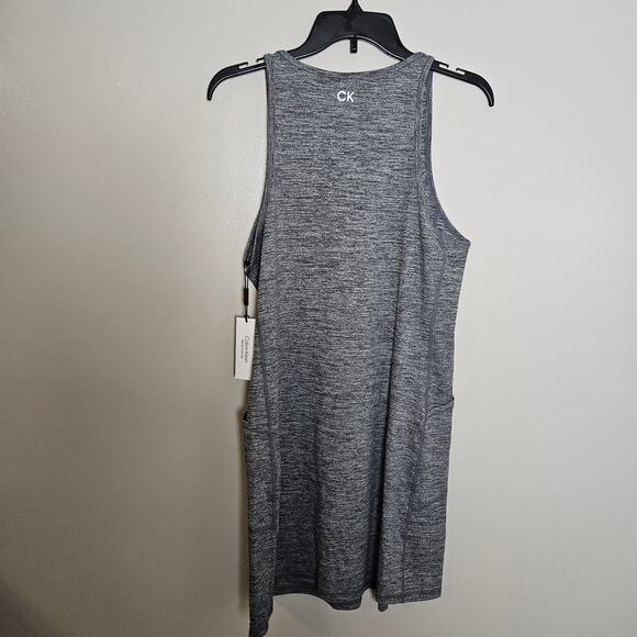 NWT Calvin Klein Active Athletic Performance Tank Dress in Gray Sz Medium - Picture 7 of 12